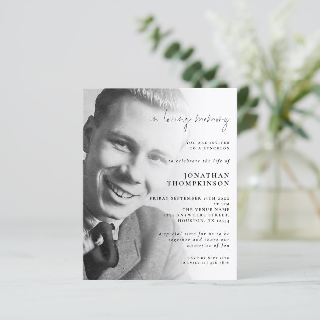 Orçamento no Adoro Convite para Luncheon de Fotos  (Em pé/Frente)