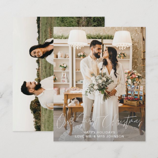 Orçamento Nossa Primeira Foto Vertical de Natal &  (Frente/Verso)