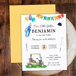 Orçamento Nosso Pequeno Golfista Amarelo Aniversár