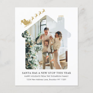 ORÇAMENTO Nova Casa Foto Sleigh de Natal Dourado M