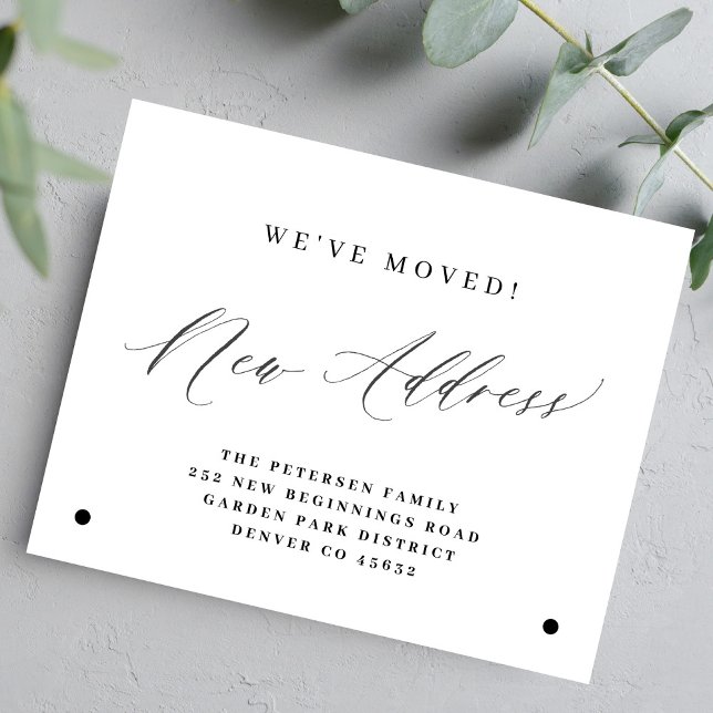 Orçamento novo endereço simples anúncio de mudança (Criador carregado)