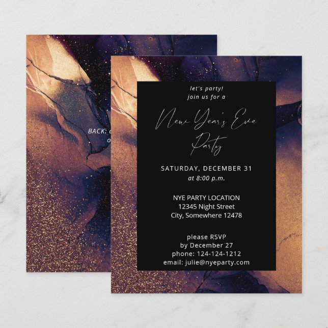 Orçamento Nyte Glow no Ano Novo (Frente/Verso)