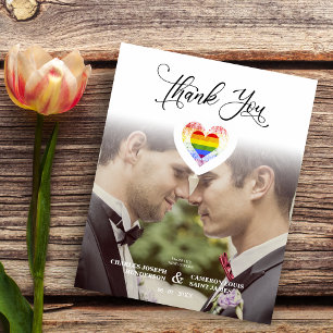 Orçamento Obrigado Foto do Coração do Orgulho LGBT