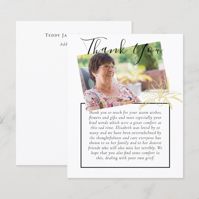 ORÇAMENTO Obrigado Foto Obituária do Memorial Fune (Frente/Verso)