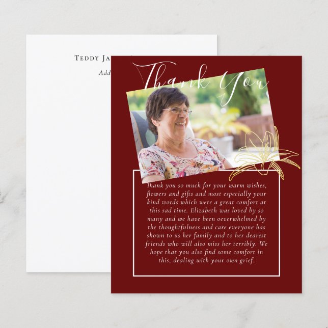 ORÇAMENTO Obrigado Foto Obituária do Memorial Fune (Frente/Verso)