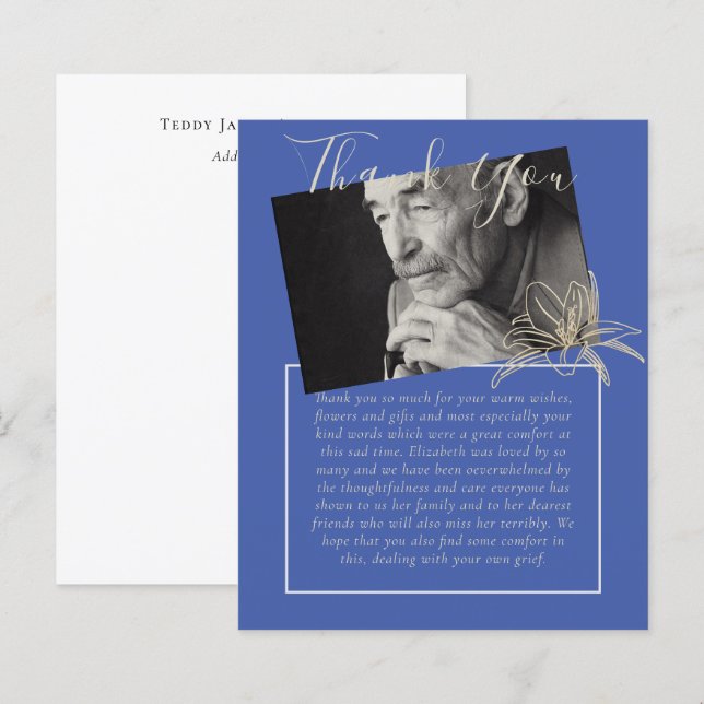 ORÇAMENTO Obrigado Foto Obituária do Memorial Fune (Frente/Verso)