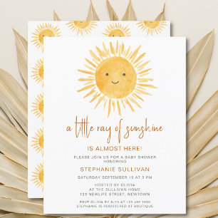 Orçamento Pequeno Raios de Sol Chá de fraldas Conv