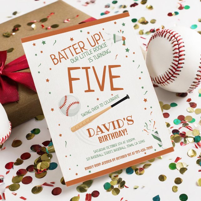 Orçamento Pequeno Rookie Baseball Brown Aniversári (Criador carregado)