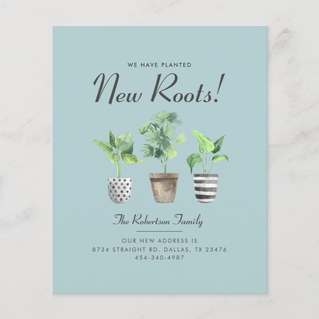 Orçamento Planejamos Novas Raízes Movendo Anúncio (Frente)