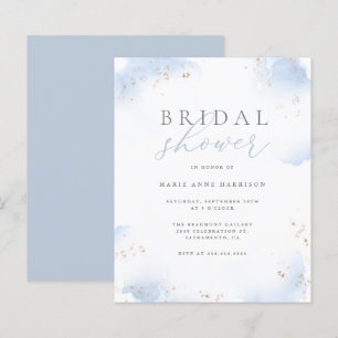 Orçamento Po Dusty Blue Ombre Pó de Ouro Chuveiro 