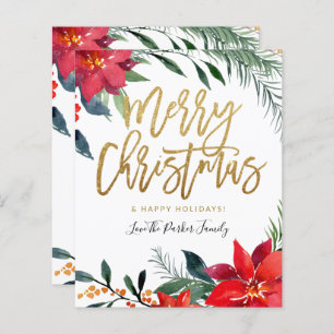 Orçamento Poinsettia Floral Feliz Natal