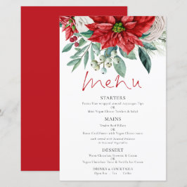 Orçamento Poinsettia Florals Menu Casamento