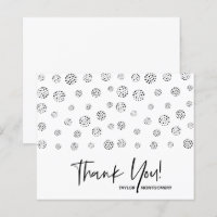 Orçamento Preto Pontilhado Obrigado Cartões