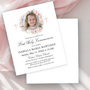 Orçamento Primeira Comunhão Rosa Foto Floral