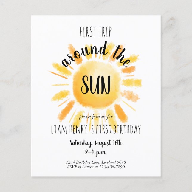 Orçamento Primeira Viagem Em Torno Do Convite de f (Frente)