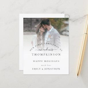 Orçamento Primeiro Natal Sr. e Sra. Cartão de Nome