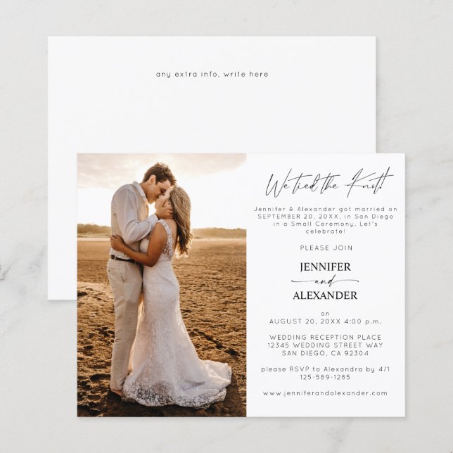 Orçamento Que Tivemos O Knot 1 FotoPosta Recepção  (Frente/Verso)