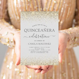 Orçamento Quinceanera Dourado Convites à Literatur
