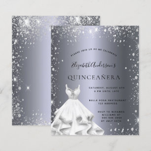 Orçamento Quinceanera pó de prata