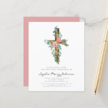 Orçamento Religioso Cruz Floral Rosa Primeira Comu
