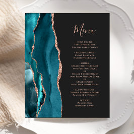 Orçamento Rosa Dourado Ágata Azul Casamento Menu