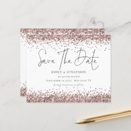 Orçamento Rosa Dourado Brilho Código QR Casamento