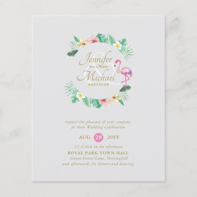 ORÇAMENTO Rosa Tropical Chá de Noiva ou Casamento (Frente)