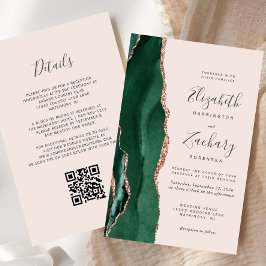 Orçamento Rosa Verde Dourado Ágata Beijo Código QR