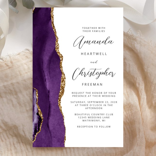 Orçamento Roxo Ágata Casamento Dourado (Criador carregado)