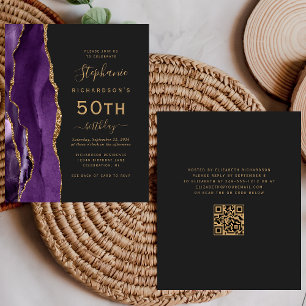 Orçamento Roxo Ágata Código QR 50º Aniversário