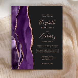 Orçamento Roxo Ágata Rosa Dourado Casamento Escuro