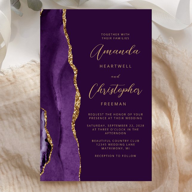 Orçamento Roxo Dourado Ágata Ameixa Casamento (Criador carregado)
