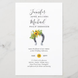 Orçamento Rustic Sunflower Barn Wedding Inv