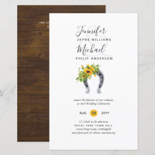 Orçamento Rustic Sunflower Barn Wedding Inv