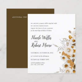 Orçamento Rústico Camomila Mimosa floral Casamento