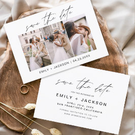 Orçamento Salva a Data 3 Foto Elegante Moderna