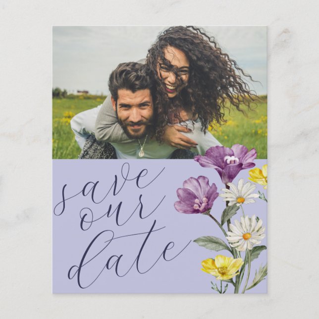 Orçamento Salvar Nossa Data Foto Casamento Flor Si (Frente)