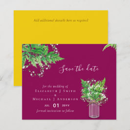 ORÇAMENTO Save the Date Fern Greenery Casamento