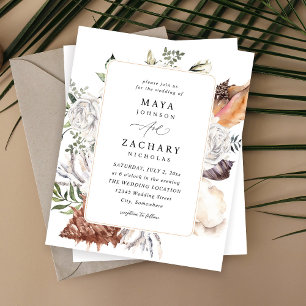Orçamento Seashells & White Floral Weds