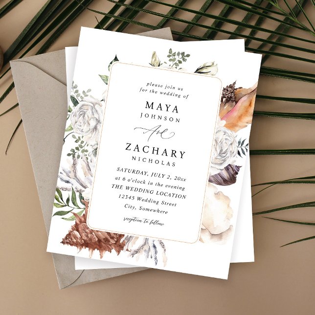 Orçamento Seashells & White Floral Weds (Criador carregado)