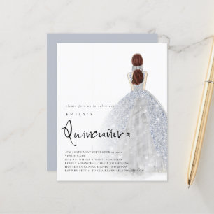 Orçamento Silver Brunette Hair QR Quinceañera