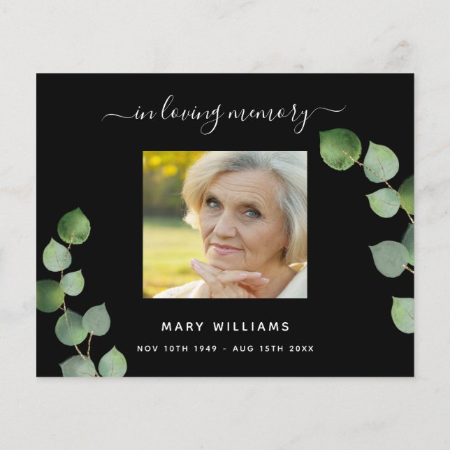 Orçamento Simpatia foto preto eucalipto verdejante (Verso)