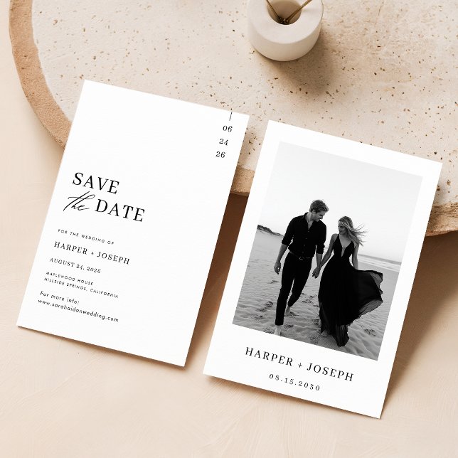 Orçamento Simples Cartão de Casamento Foto Save Th (Criador carregado)