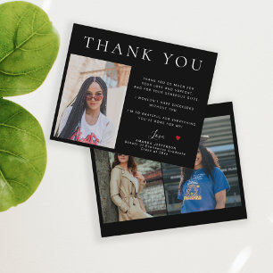 Orçamento simples obrigado moderno de 3 fotos