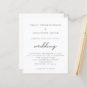 Orçamento Simples Qualquer Convite De Casamento D