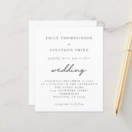 Orçamento Simples Qualquer Convite De Casamento De