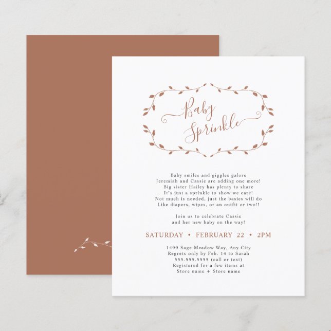 Orçamento Simples Terra Botânica Cotta Baby Sprink (Frente/Verso)