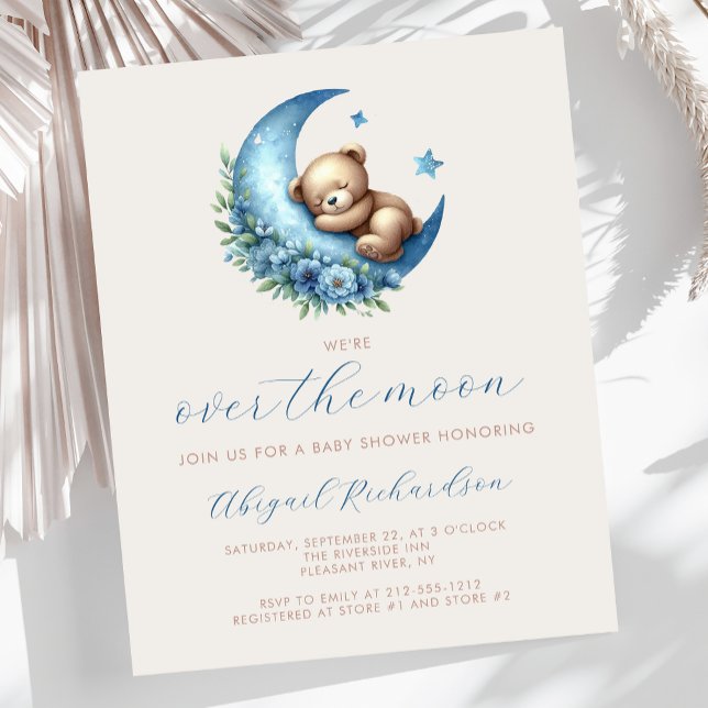 Orçamento sobre o Chá de fraldas Azul do Urso da L (Criador carregado)