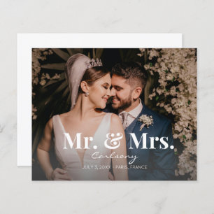 Orçamento Sr. Anúncio de casamento da & Sra. Photo