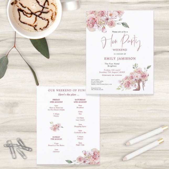 Orçamento Stiletto Fim de Semana Convite de festas (Criador carregado)